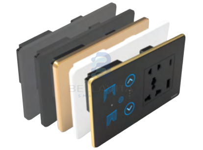 PH Glass 1 Fan + 1 Curtain + Socket - 4M - Bellavita Smart Homes