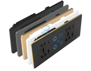 PH Glass 2 Switch + 1 Curtain + 2 Socket - 6/8M - Bellavita Smart Homes