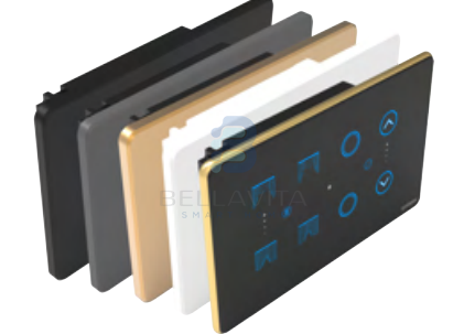 PH Glass 2 Switch + 1 Fan + 2 Curtain - 4M - Bellavita Smart Homes