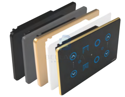 PH Glass 2 Switch + 2 Fan + 1 Curtain - 4M - Bellavita Smart Homes