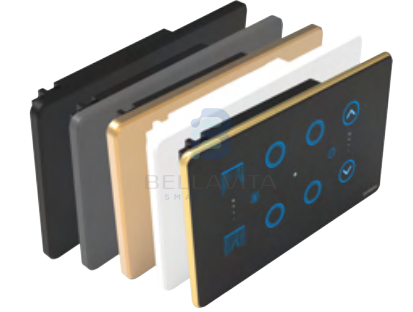 PH Glass 4 Switch + 1 Fan + 1 Curtain - 4M - Bellavita Smart Homes
