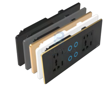PH Glass 4 Switch + 2 Socket - 6/8M - Bellavita Smart Homes