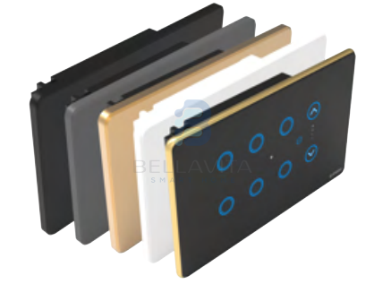 PH Glass 6 Switch + 1 Fan - 4M - Bellavita Smart Homes