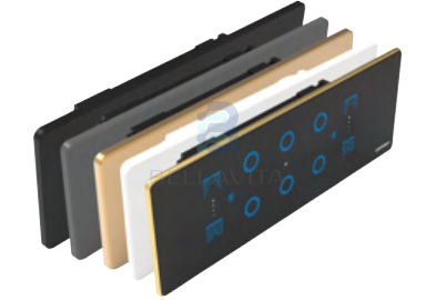 PH Glass 6 Switch + 2 Curtain - 6/8M - Bellavita Smart Homes