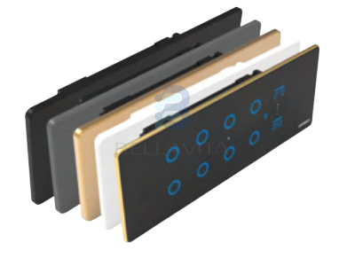 PH Glass 8 Switch + 1 Curtain - 6/8M - Bellavita Smart Homes