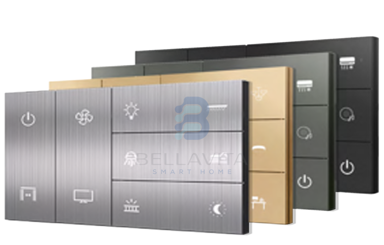 PH Titan 10 Switch Panel (4L+6S / 1L+1F+6S) - Bellavita Smart Homes