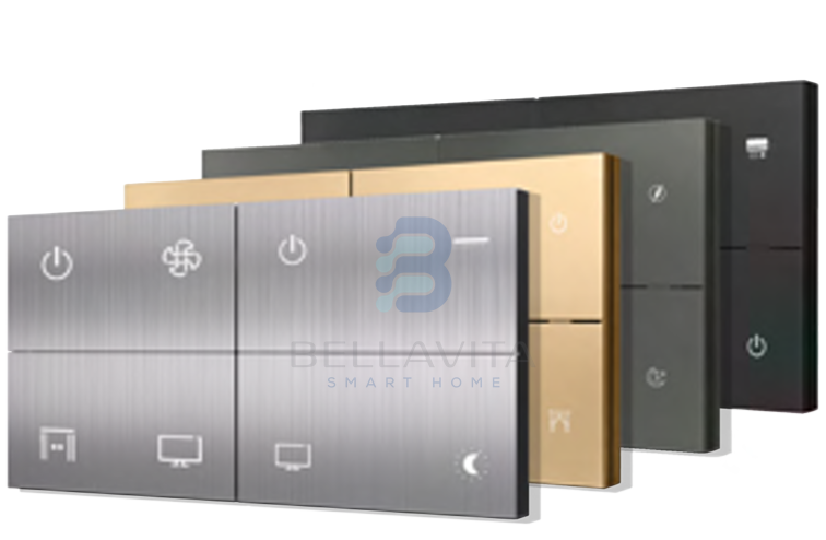 PH Titan 8 Switch Panel (4L+4S / 1L+1F+4S) - Bellavita Smart Homes